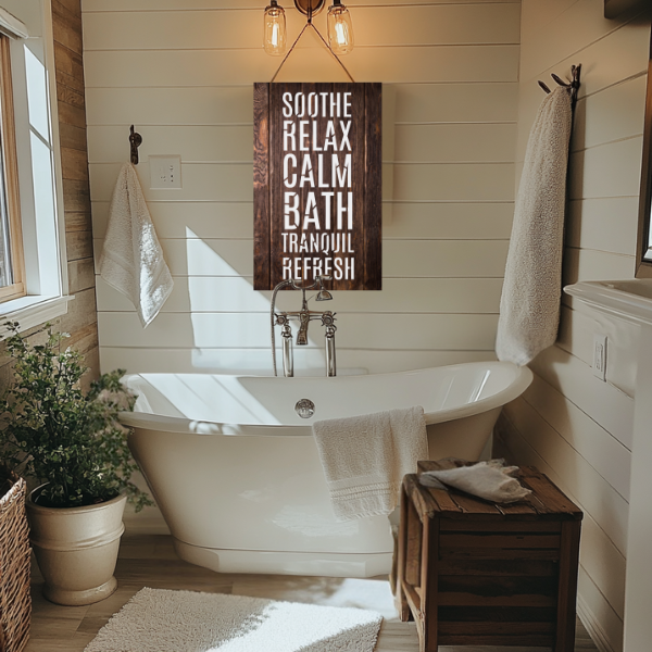 bathroom decor stencil