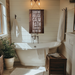 bathroom decor stencil