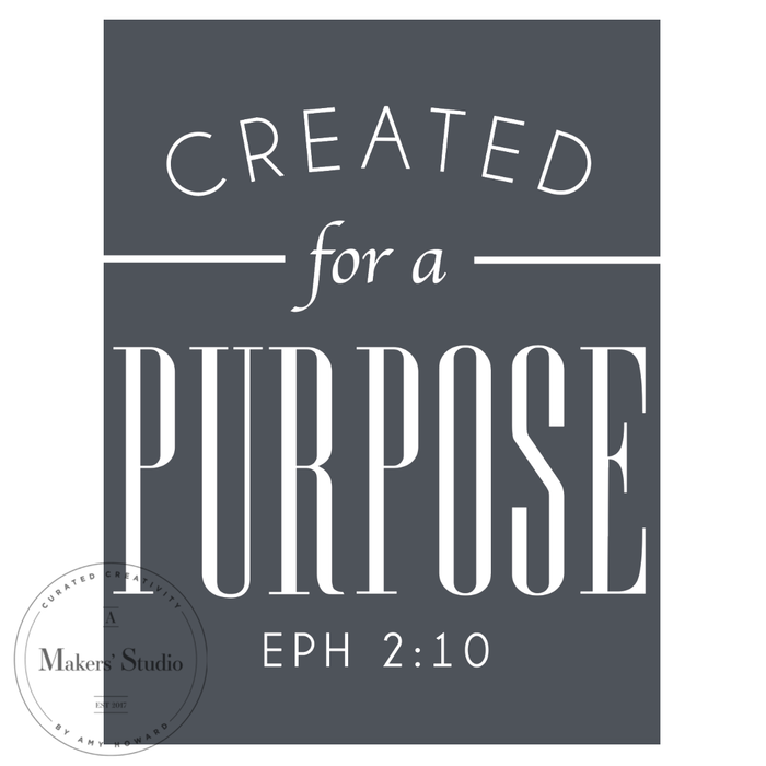 Created for a Purpose - Mesh Stencil 8.5x11