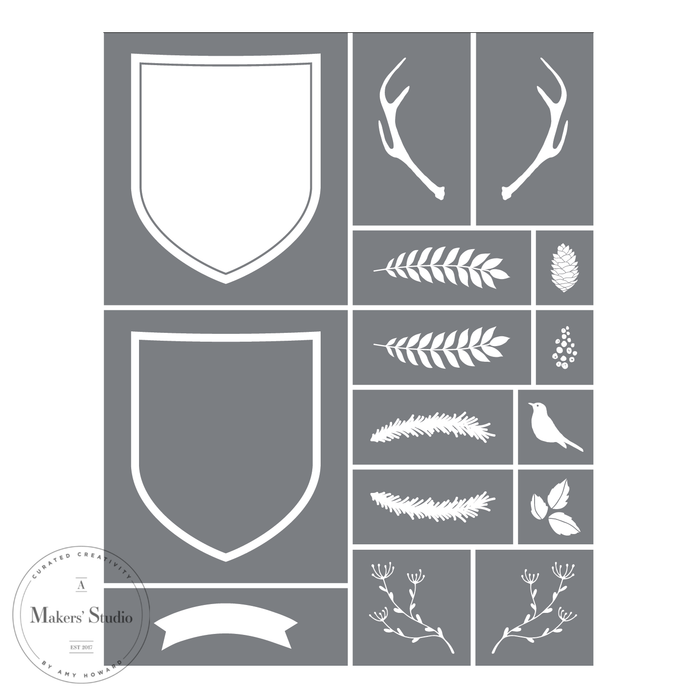 Lodge - Mesh Stencil 8.5 x 11