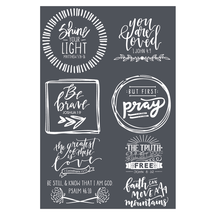 Shine Your Light - Mesh Stencil 12x18