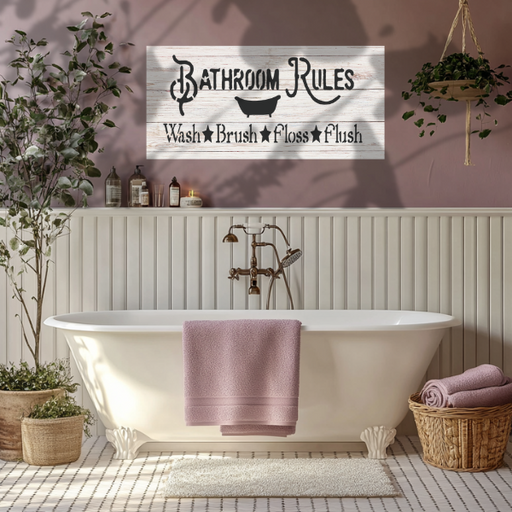 bath tub stencil