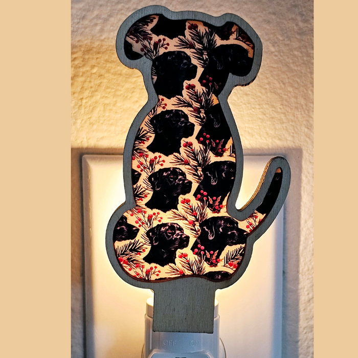 Dog Lovers LED Nightlight | Black Lab Night Light