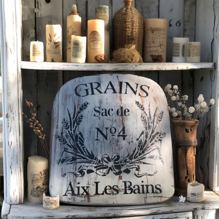 french grain sach stencil