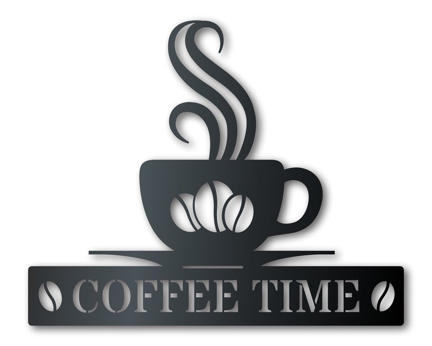 Custom Metal Coffee Bean Wall Art | Indoor Outdoor | Up to 46" | Over 20 Color Options