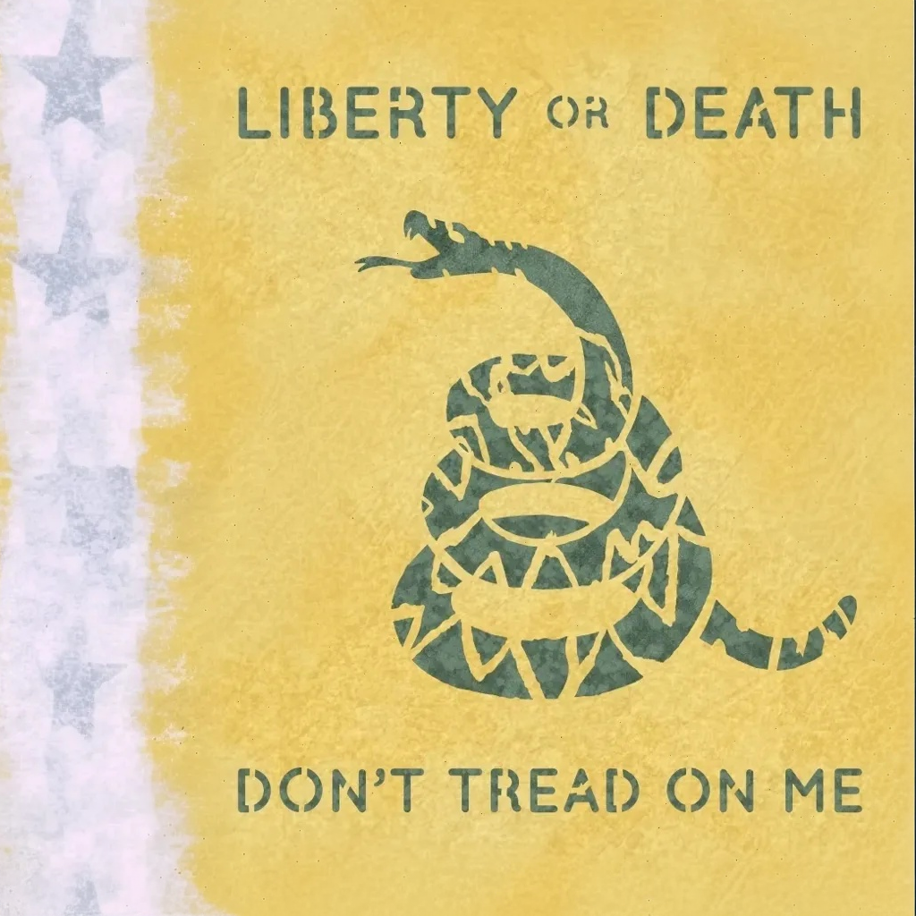 liberty or death stencil