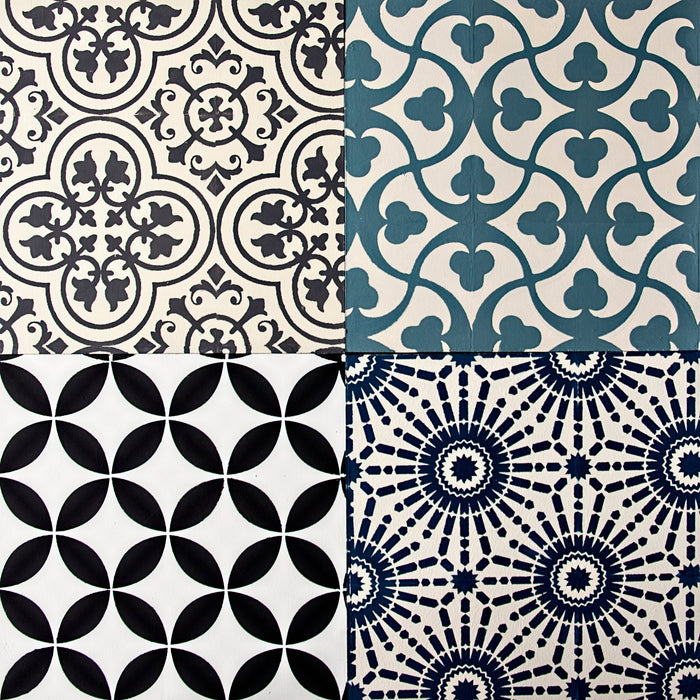 Floor Tile Moroccan - Mesh Stencil 12x12