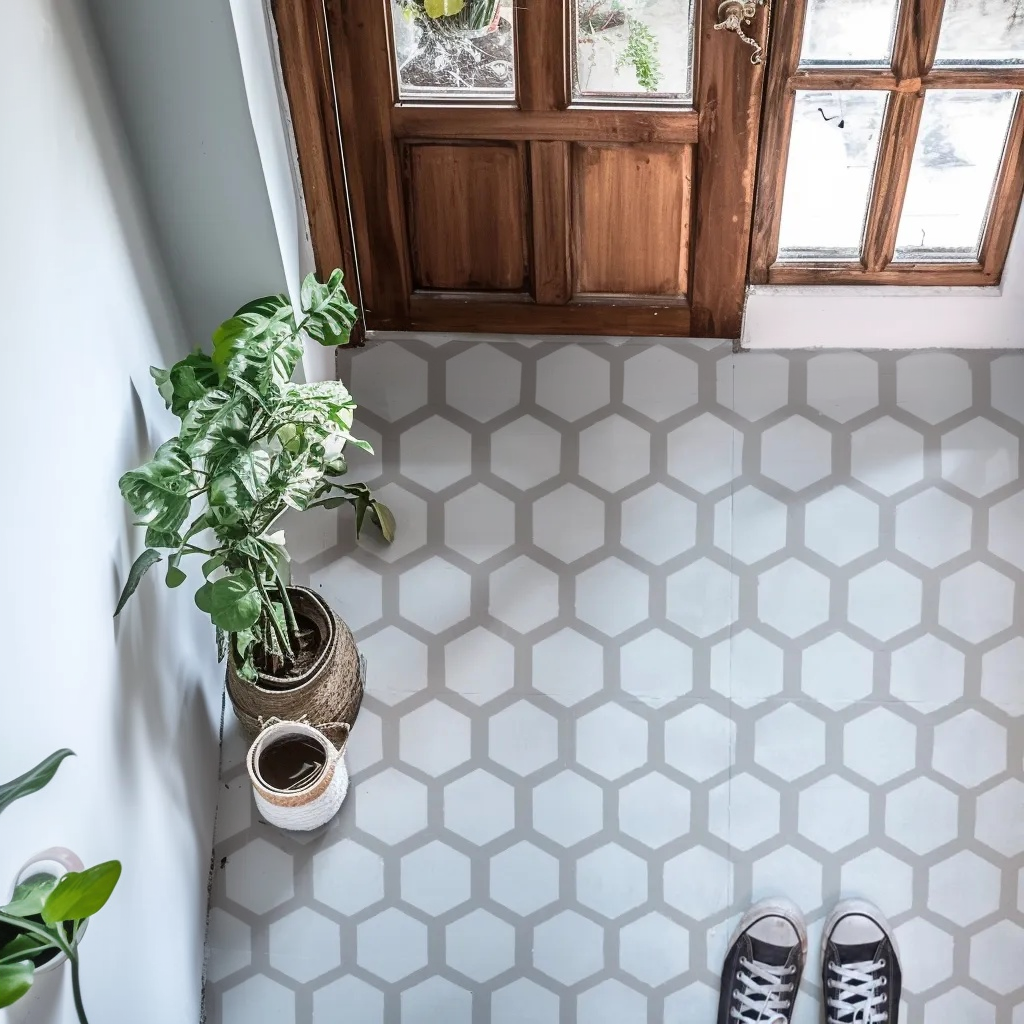Honeycomb stencil