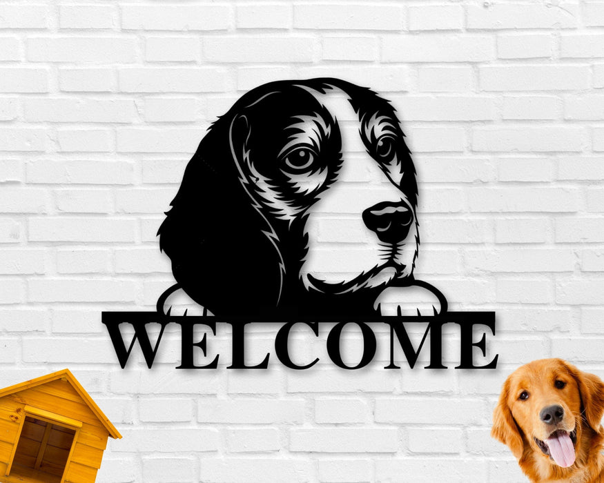Beagle Dog Breed Custom Metal Sign
