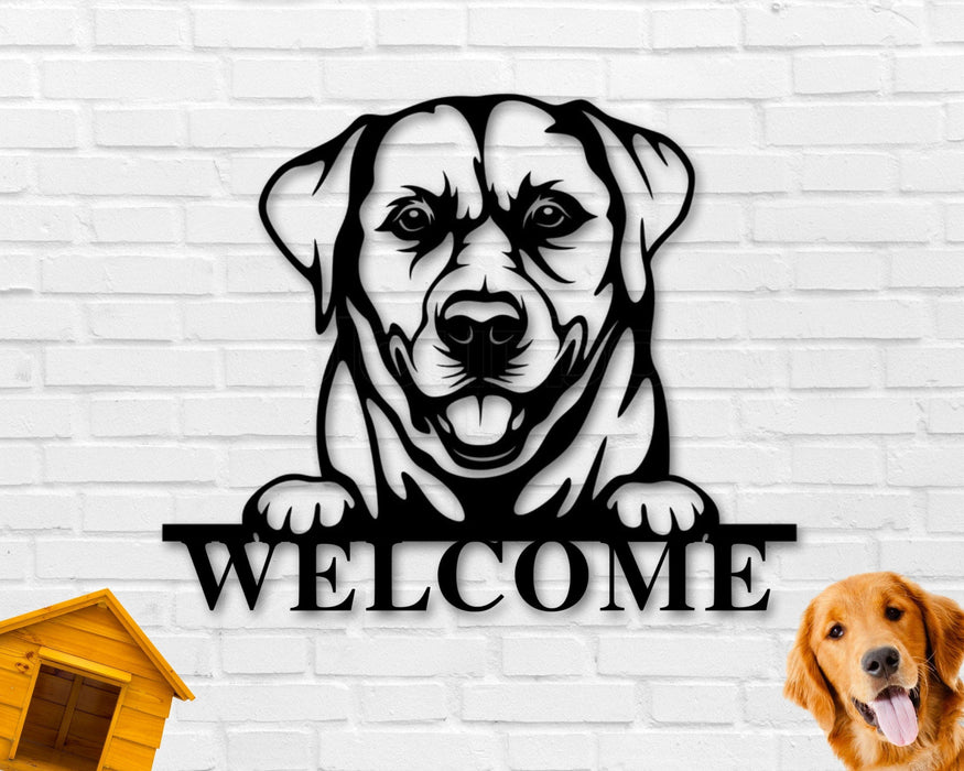 Labrador Dog Breed Custom Metal Sign