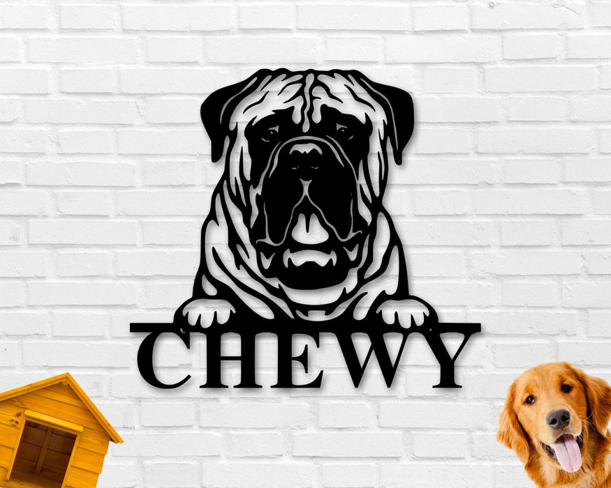 Dog Breed Address Custom Metal Sign