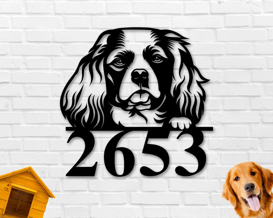 King Charles Spaniel Dog Breed Custom Metal Sign