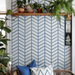 Chevron pattern stencil