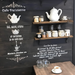 tea sugar cream stencil