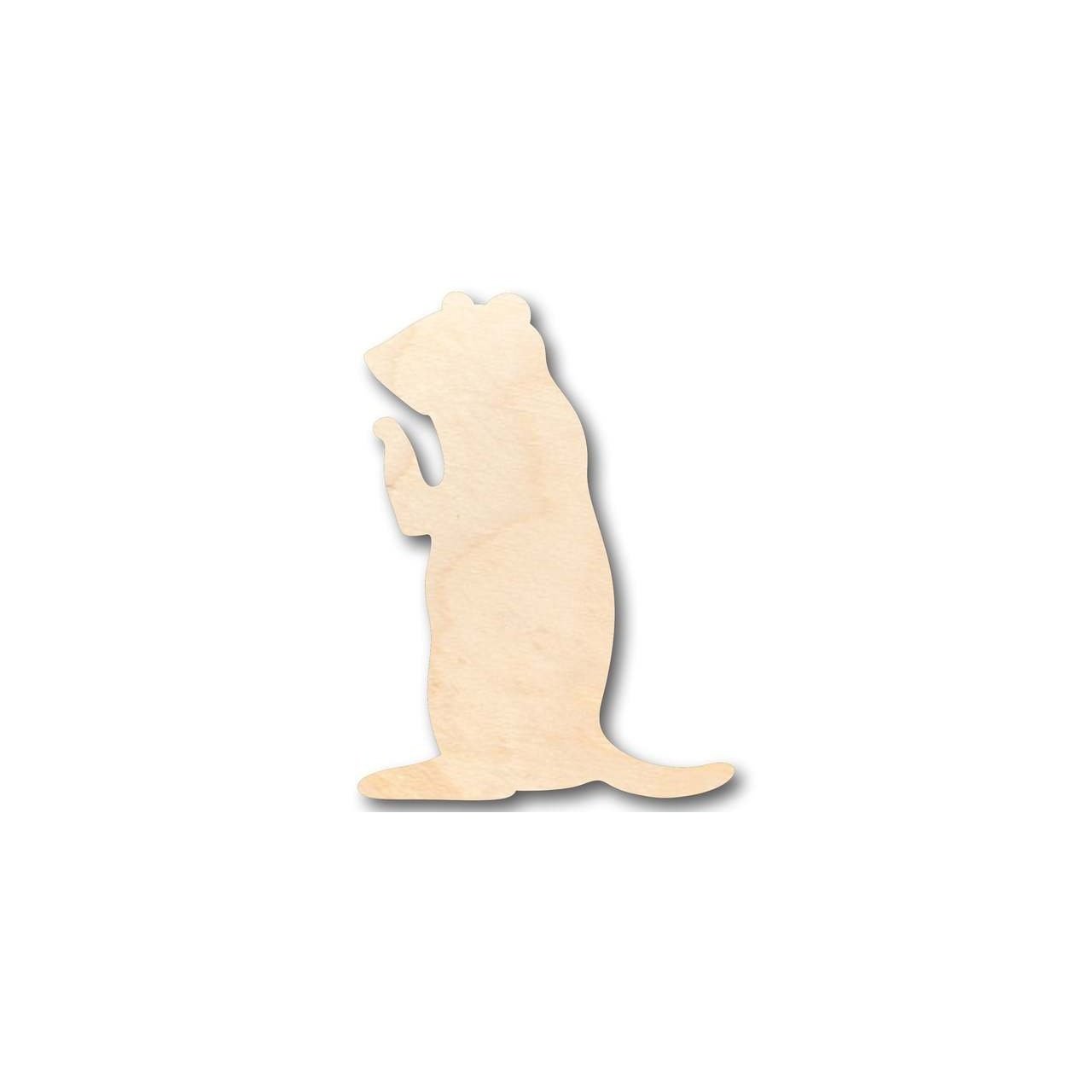 Unfinished Wood Prairie Dog Shape - Animal - Wildlife - Craft - up to 46