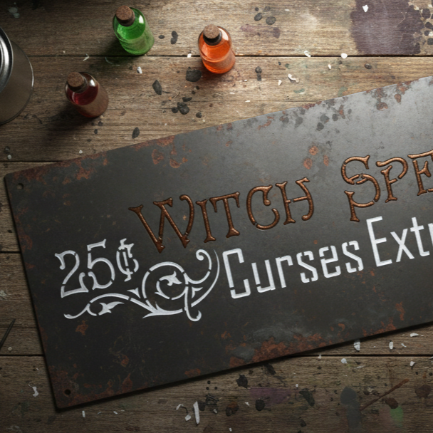 witch stencil