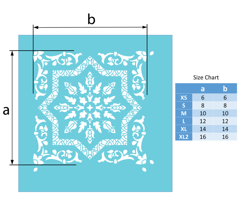 iranian tile stencil
