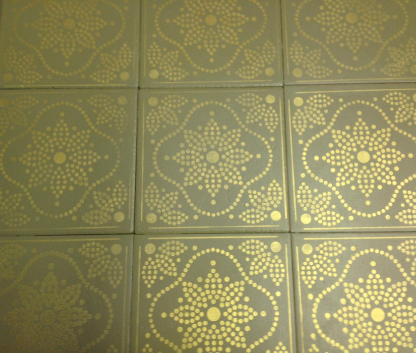 bead wall stencil