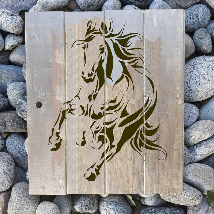 wild mustang stencil