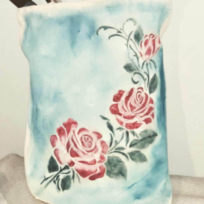 flower border stencil