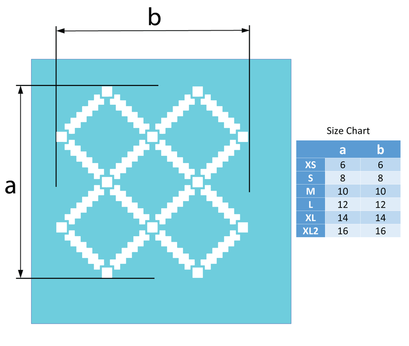 diamond pattern stencil