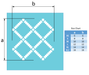 diamond pattern stencil