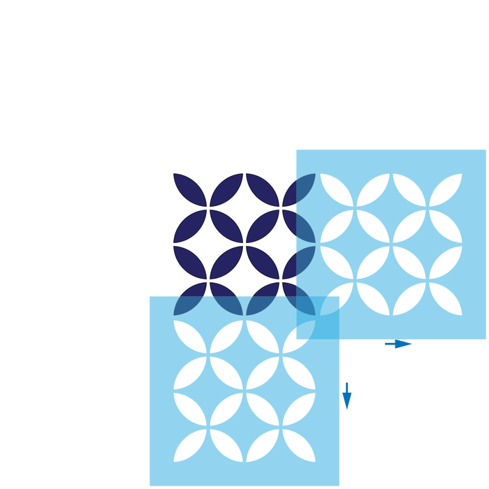 geometric Japan  pattern stencil