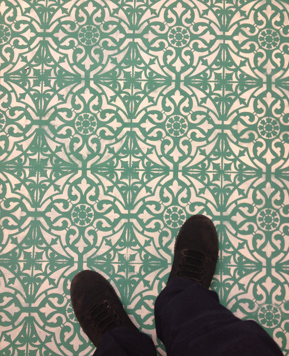 intricate stencil design