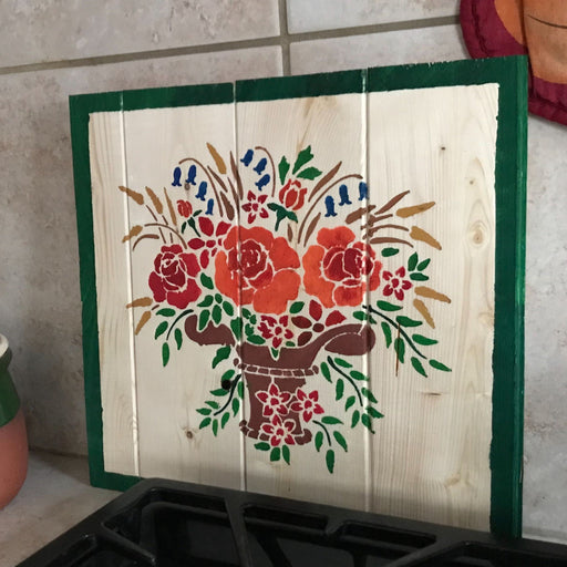 flower vase stencil