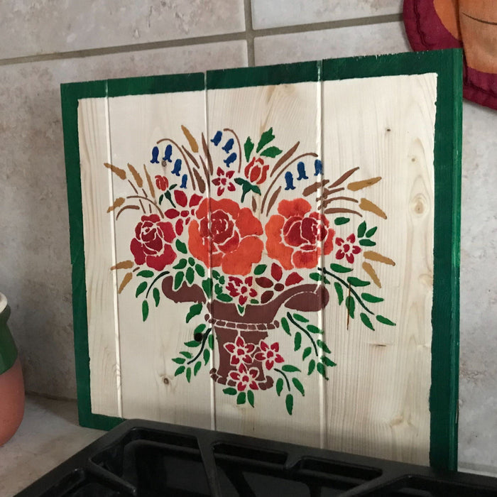 flower vase stencil