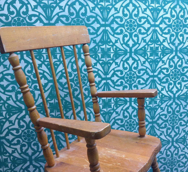 hotel tile stencil