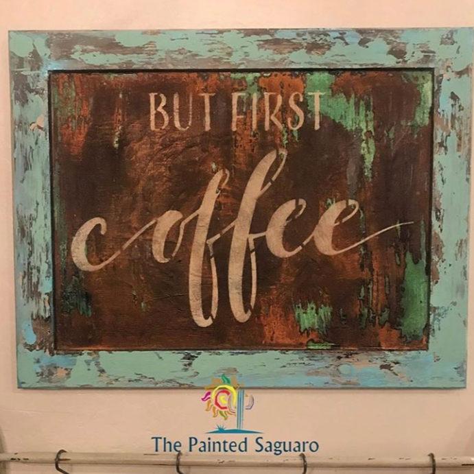 but first coffee stencil