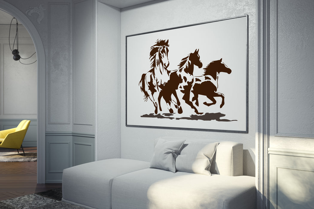 wild horse stencil