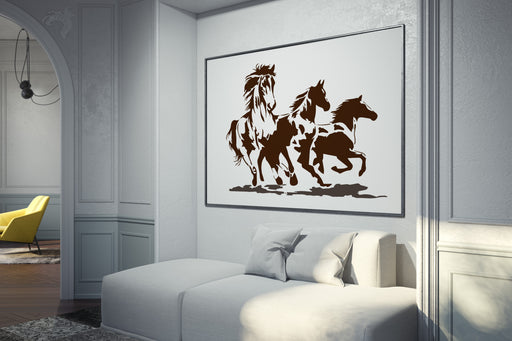 wild horse stencil