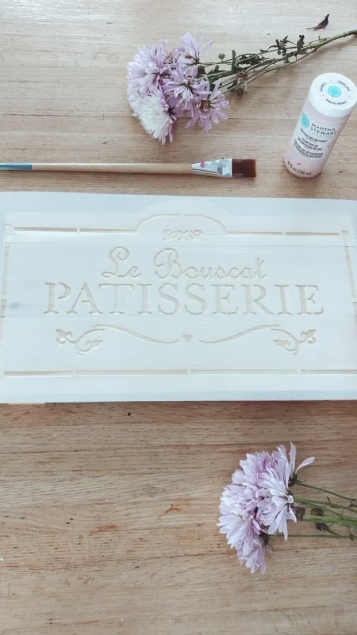french diy stencil video tutorial