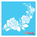 rose corner stencil