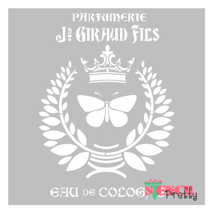french butterfly stencil