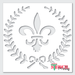 laurel leaves stencil