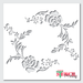 rose flower stencil