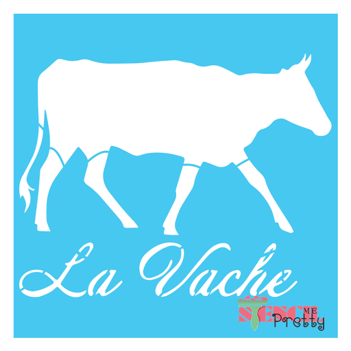 la vache stencil