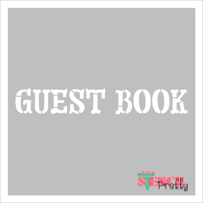 guest book stencil