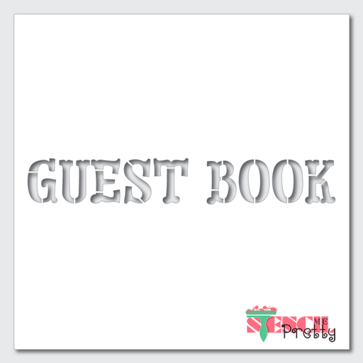 guest book stencil