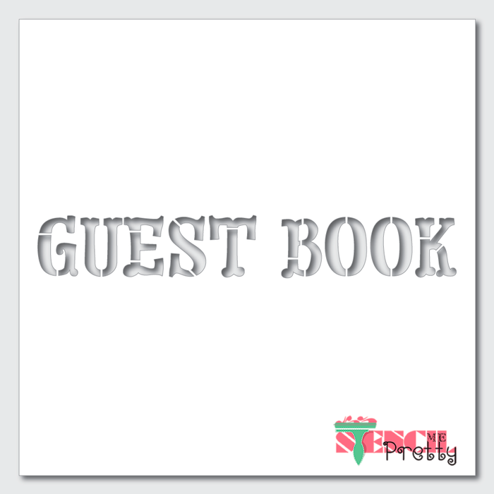 guest book stencil