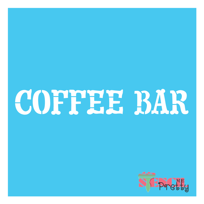 coffee bar stencil