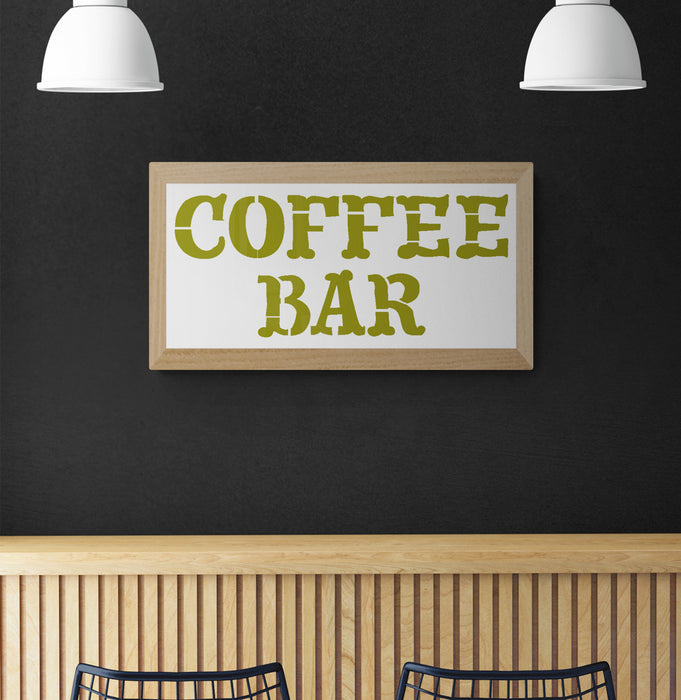 coffee bar stencil