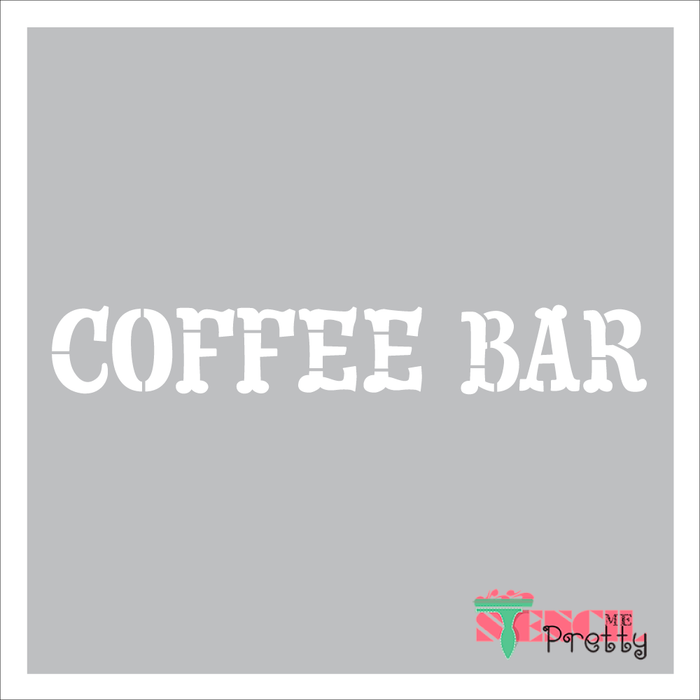 coffee bar stencil