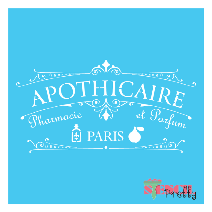french pharmacy stencil