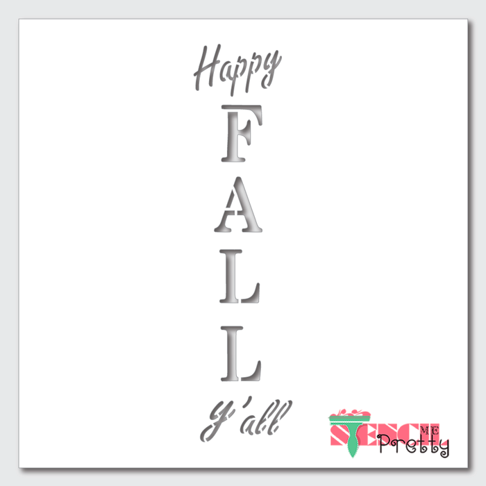 happy fall stencil