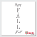 happy fall stencil