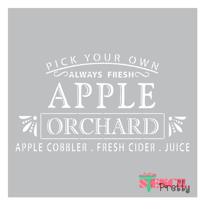 apple juice stencil